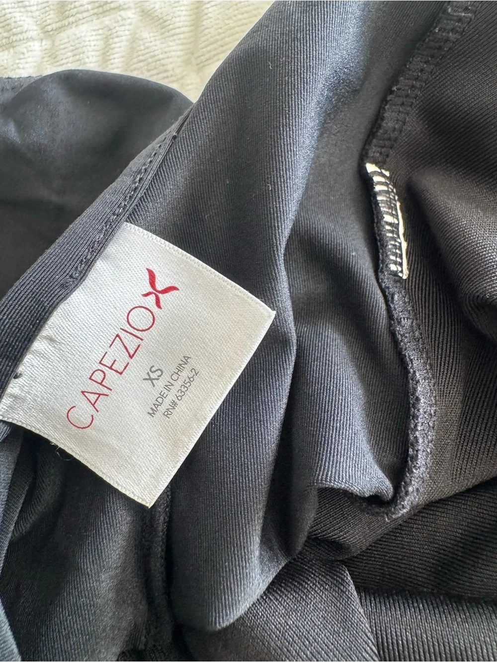 Capezio Black Leotard with Lattice Detail